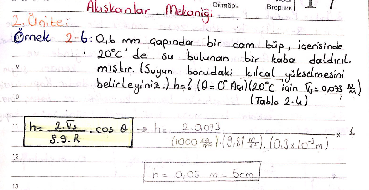 Akışkanlar Mekaniği 1 Dersi ÇIKMIŞ SORU ÇÖZÜMLERİ (MAK208)                                                                                                                                                                                                